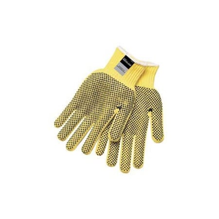Mcr Safety Kevlar Two-Sided PVC Dots Gloves, MCR Safety, Medium, 9366M, 1-Pair 9366M